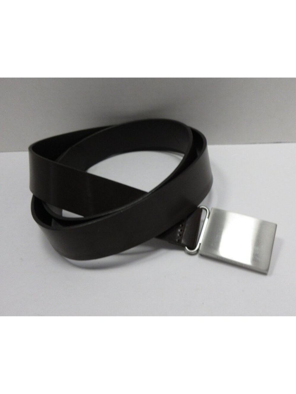 Banana Republic Belt XXL Genuine Italian Leather Plaque Buckle Formal